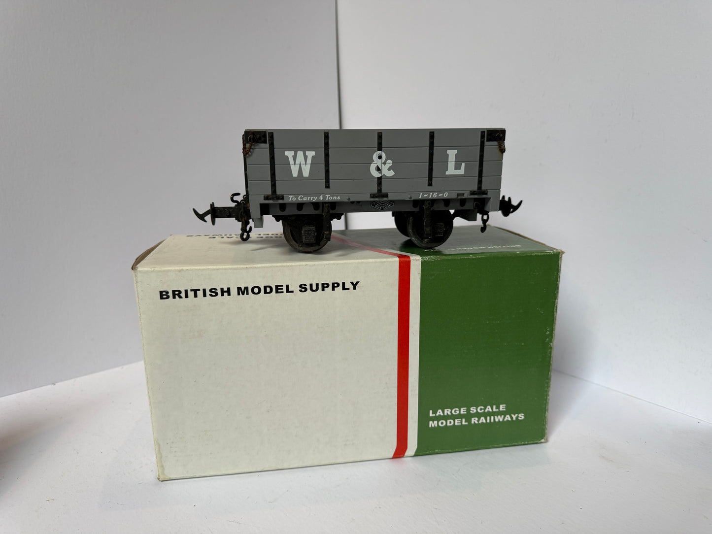 Accucraft / BMS 32mm/45mm R19-3A W&L Light Grey Open Wagon No.11 - Boxed
