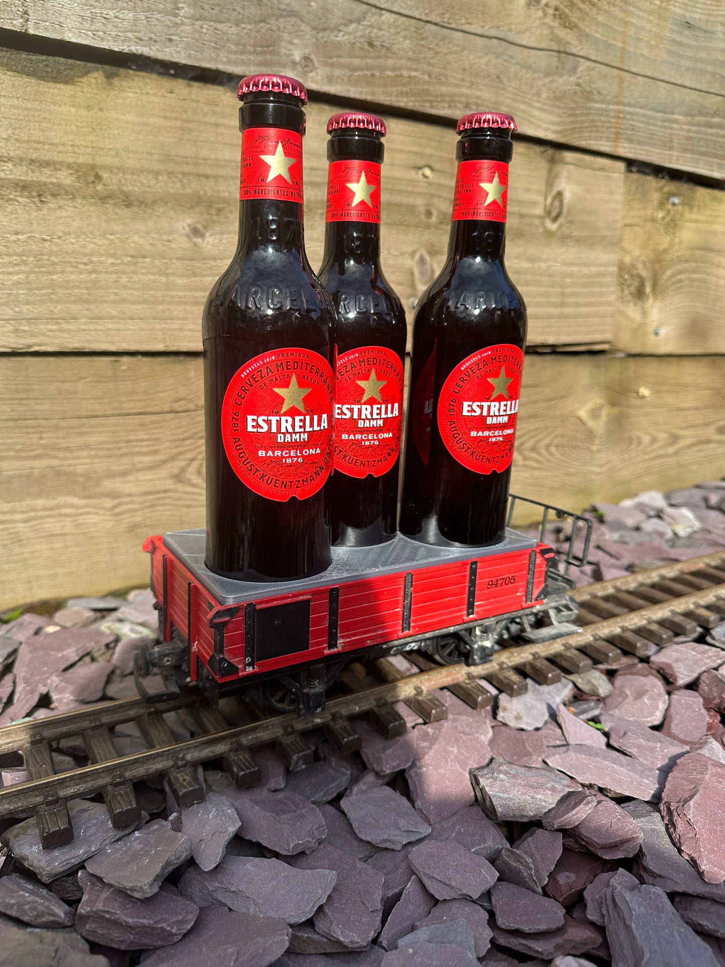 LGB wagon custom beer holder