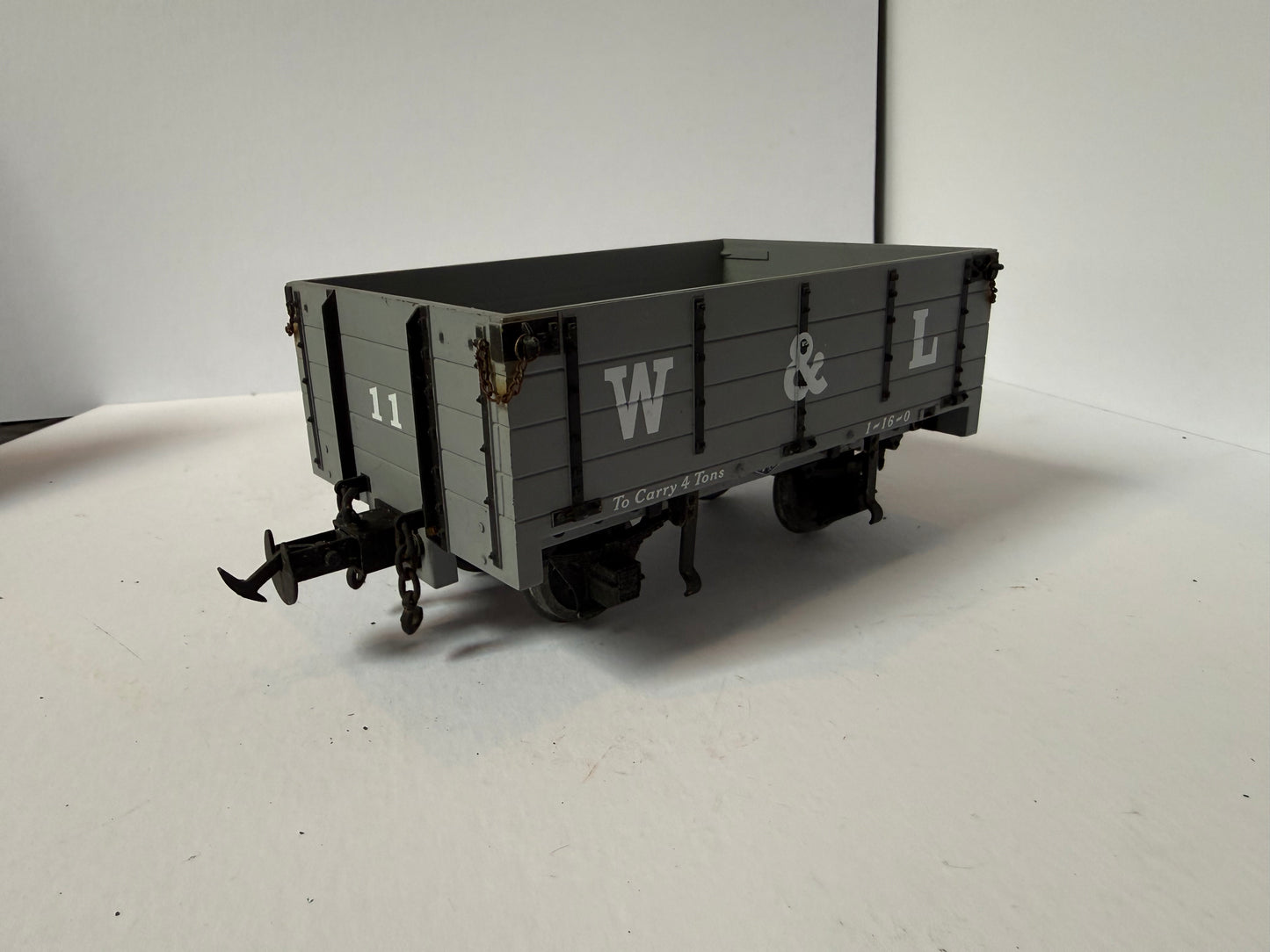 Accucraft / BMS 32mm/45mm R19-3A W&L Light Grey Open Wagon No.11 - Boxed
