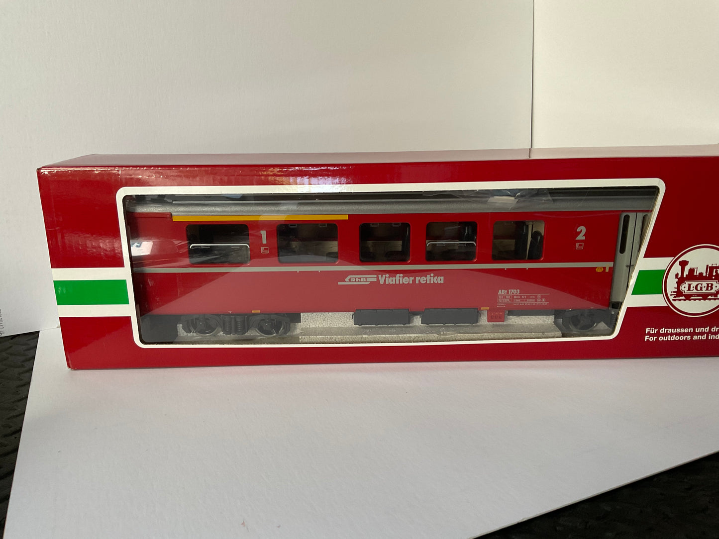 LGB G scale 31904 RHB Type ABt cab control car
