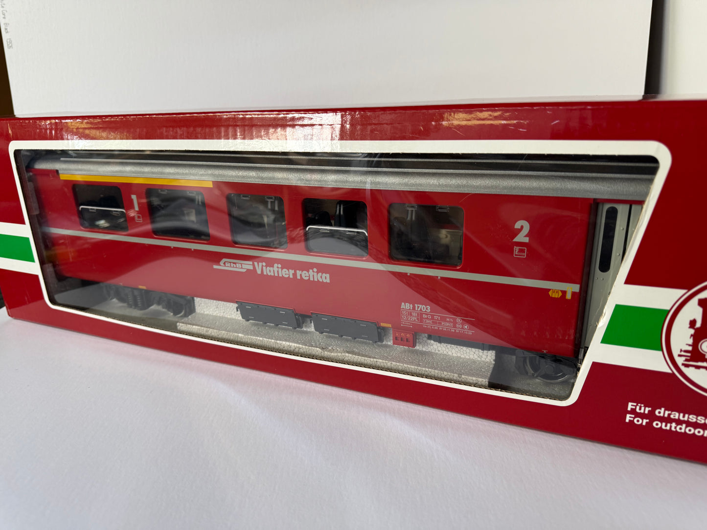 LGB G scale 31904 RHB Type ABt cab control car