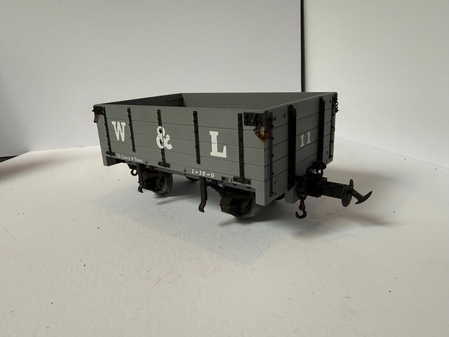 Accucraft / BMS 32mm/45mm R19-3A W&L Light Grey Open Wagon No.11 - Boxed