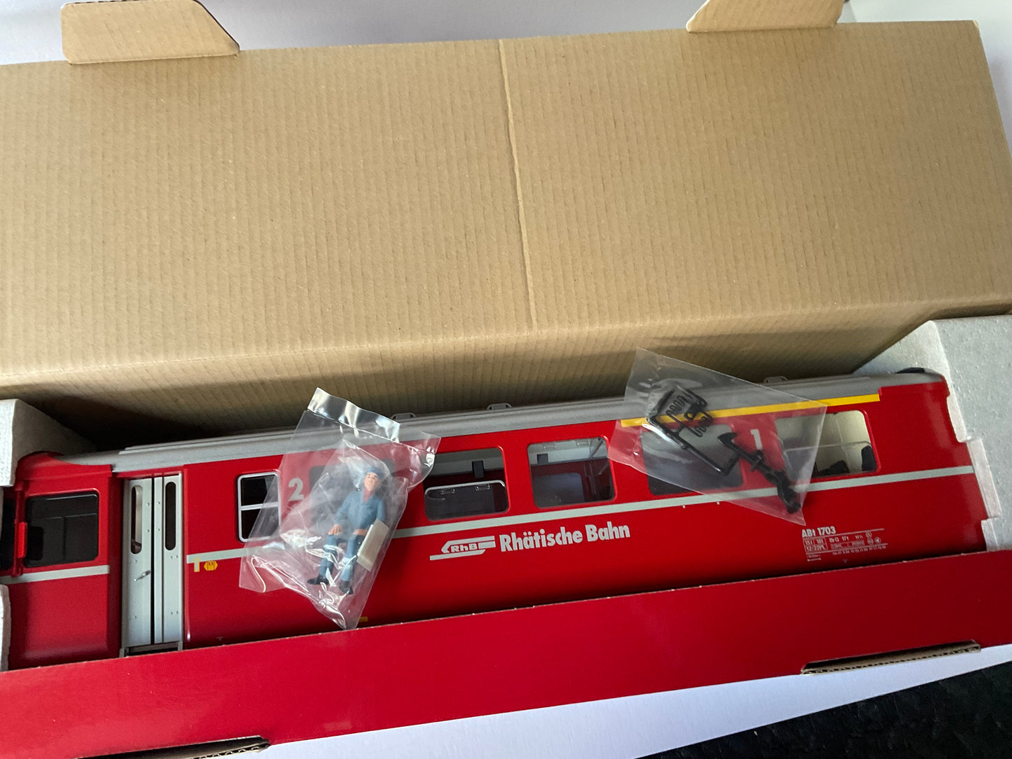 LGB G scale 31904 RHB Type ABt cab control car