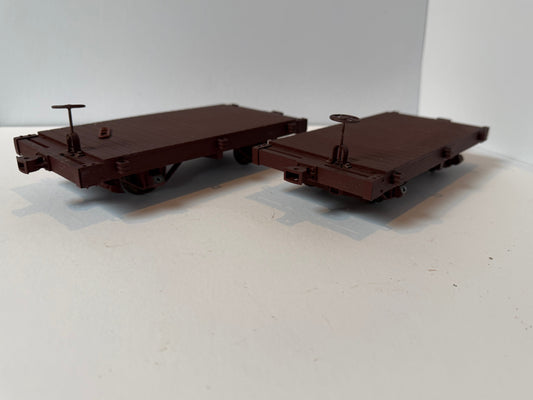 AMS G Gauge AM32-110 2 Car Set of Short Flat Cars